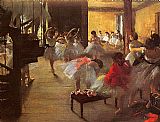 Edgar Degas Wall Art - The Dance Class